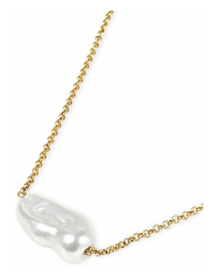 Seala Organic Pearl Choker - 18K Gold Plated image 1