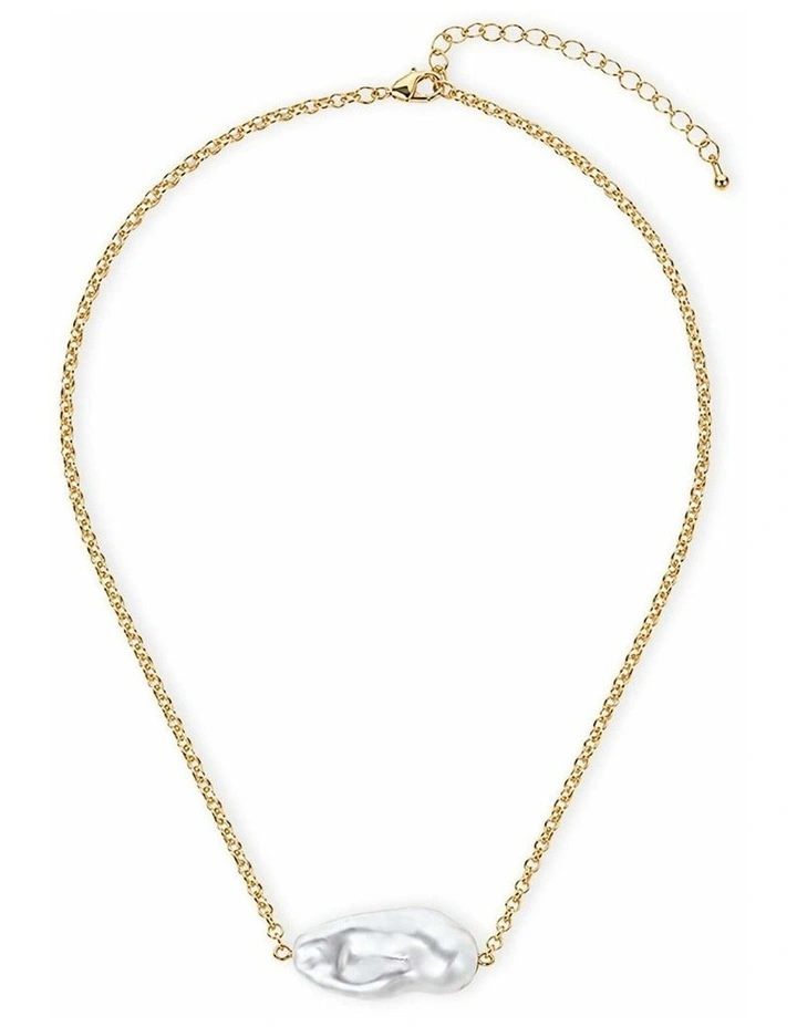 Seala Organic Pearl Choker - 18K Gold Plated image 3