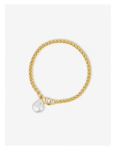 Organic Pearl Pendant Bracelet