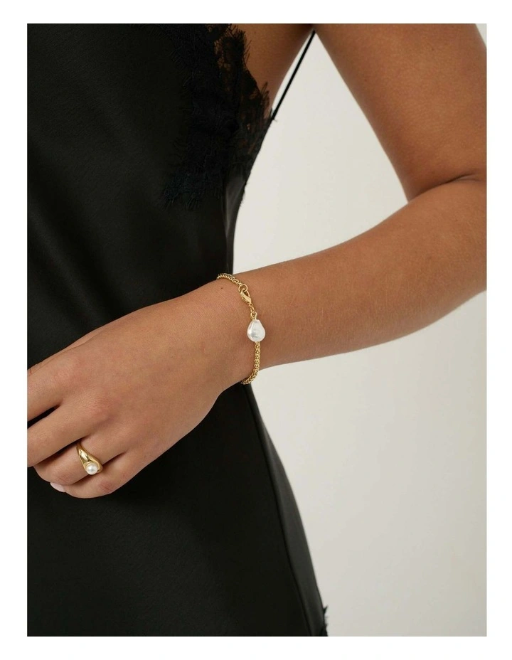 Organic Pearl Pendant Bracelet image 2