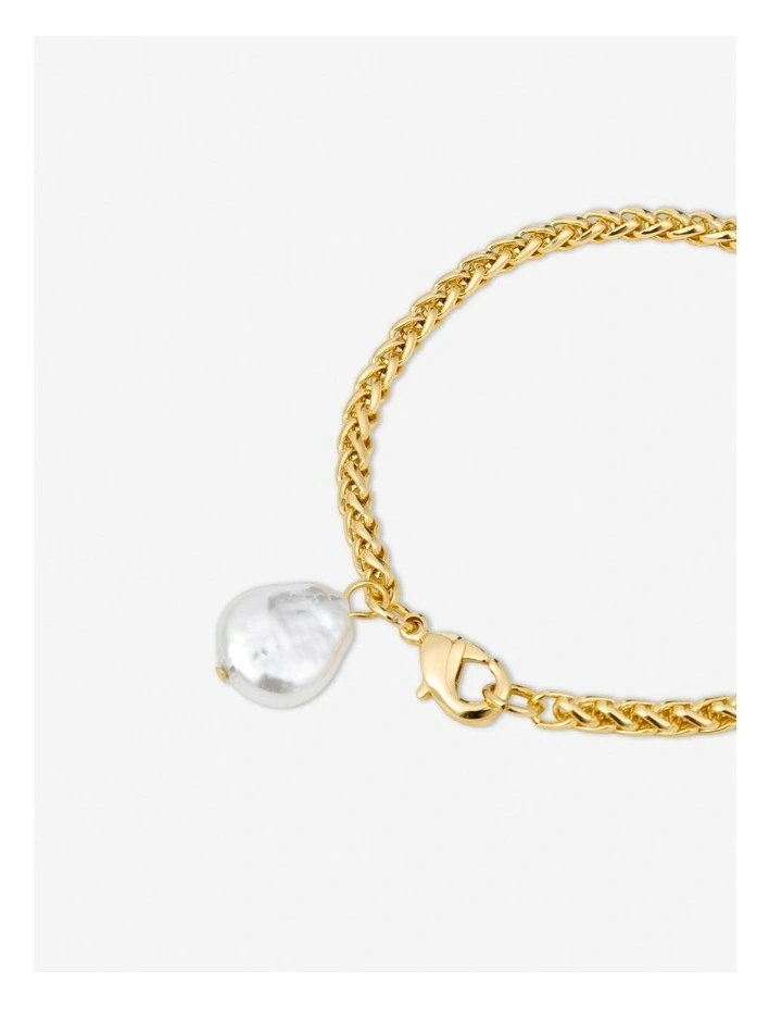 Organic Pearl Pendant Bracelet image 3