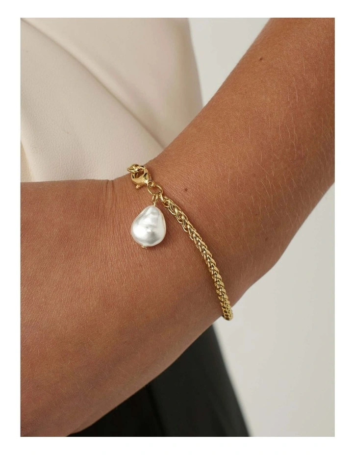 Organic Pearl Pendant Bracelet image 5