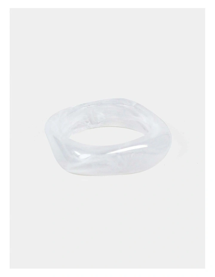 Lara Angular Bangle - Clear image 1