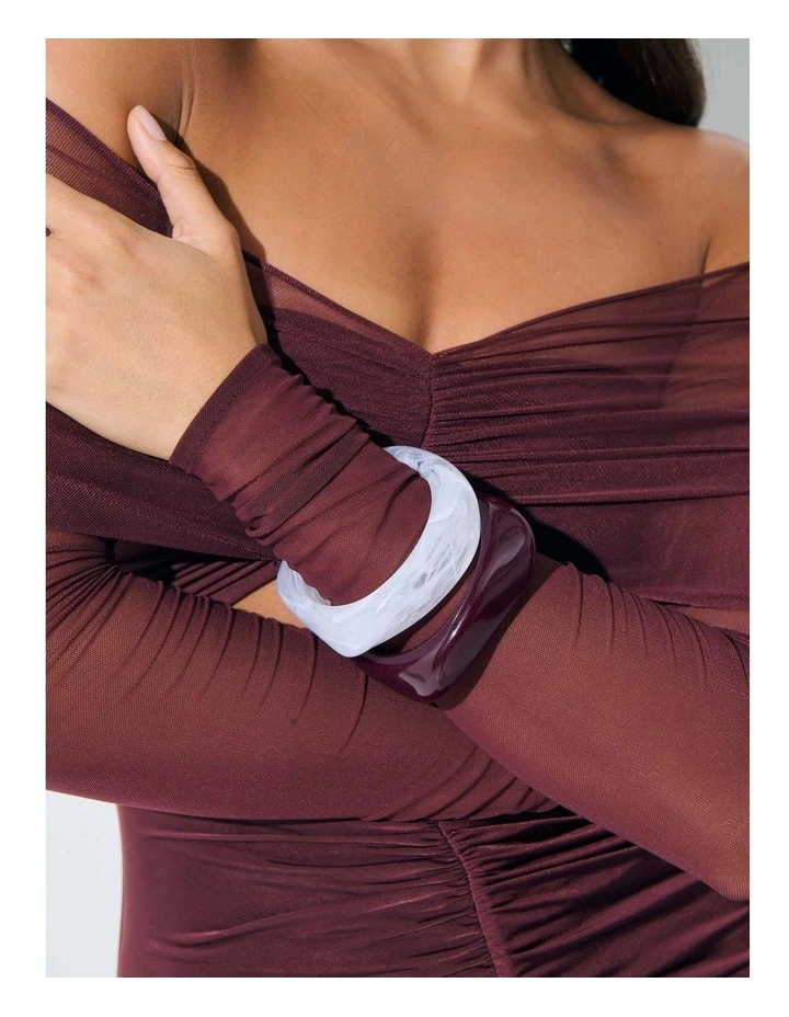 Lara Angular Bangle - Clear image 2