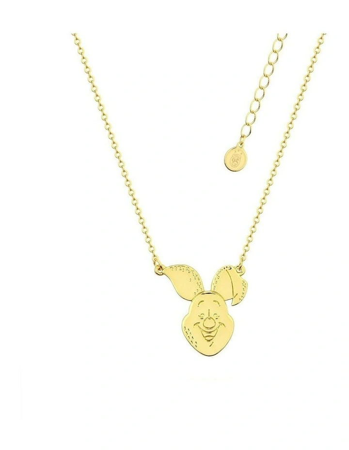 Couture Kingdom Disney Winnie The Pooh Piglet Fashion Accessory Necklace Gold image 1