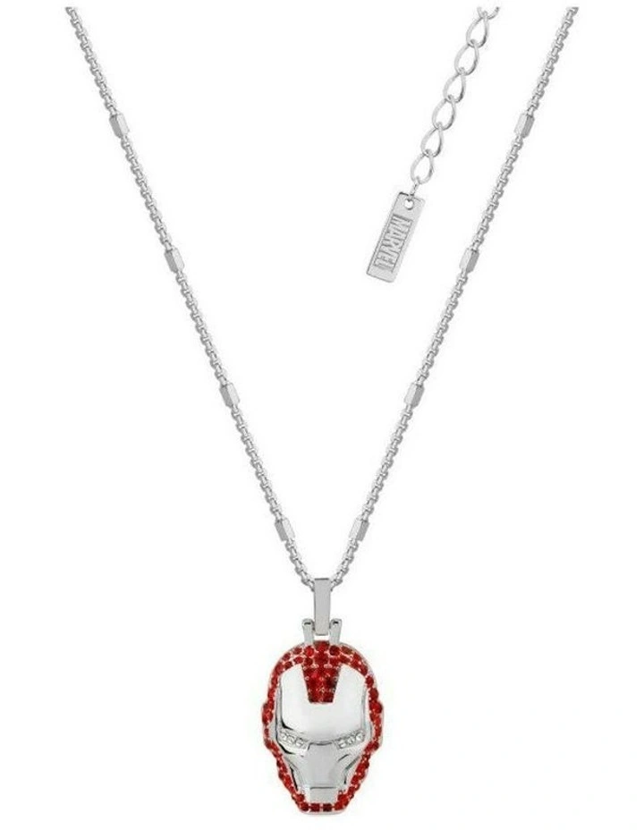Couture Kingdom Marvel Iron Man Fashion Accessory Crystal Necklace Silver image 1