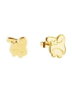 Couture Kingdom Sanrio Precious Metal My Melody Fashion Stud Earrings Gold