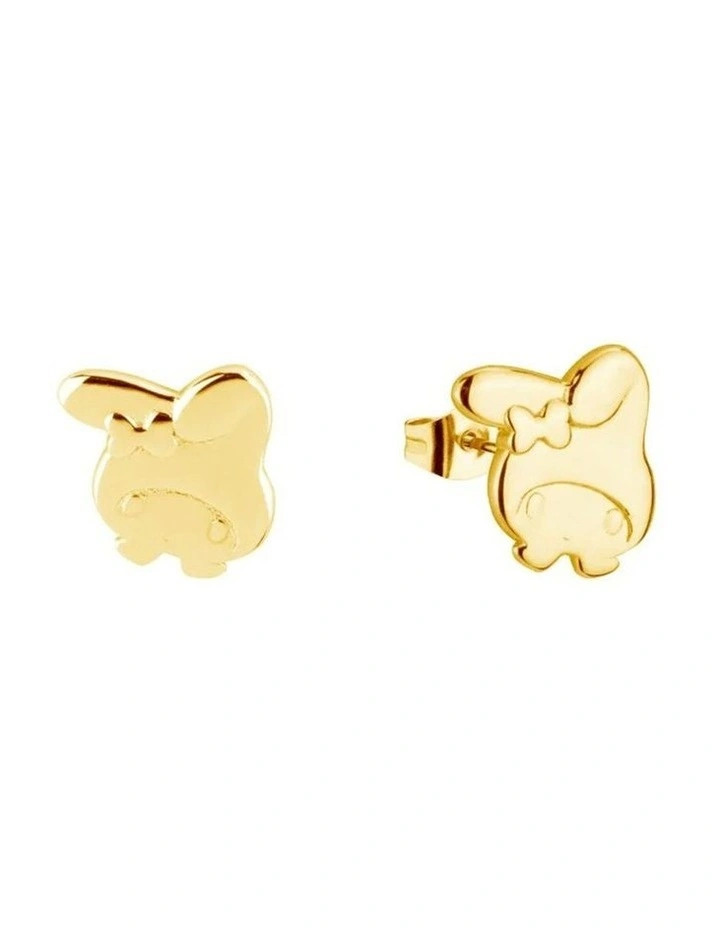 Couture Kingdom Sanrio Precious Metal My Melody Fashion Stud Earrings Gold image 1