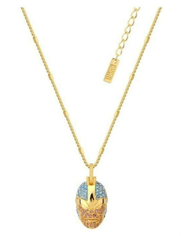 Couture Kingdom Marvel Thanos Womens Fashion Jewellery Crystal Necklace Gold image 1