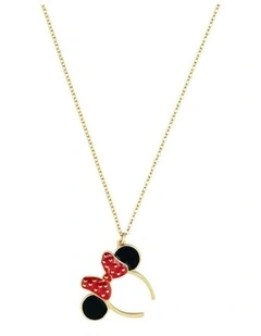 Couture Kingdom Disney Minnie Mouse Ears Necklace Pendant Accessory 60cm Gold