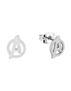 Couture Kingdom Sterling Silver Marvel Avengers Stud Earrings 10mm Pair Silver