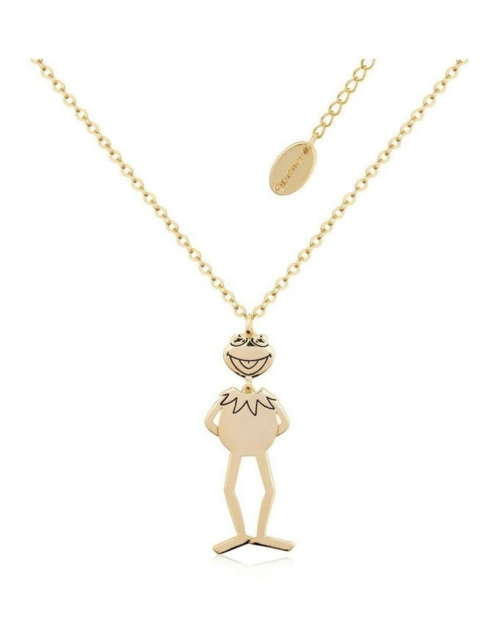 Couture Kingdom The Muppets Kermit the Frog Dangle Fashion Necklace Gold image 1