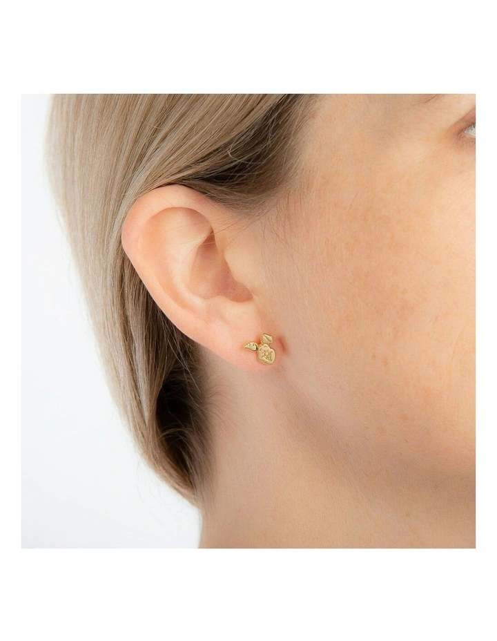 Couture Kingdom Disney Winnie The Pooh Piglet Stud Fashion Earrings 10mm Gold image 3