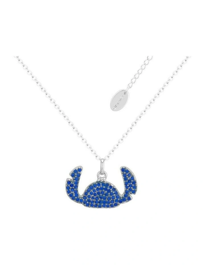 Couture Kingdom Disney Lilo & Stitch Crystal Silhouette Necklace Silver image 1