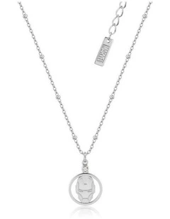 Couture Kingdom 925 Sterling Silver Marvel  Iron Man Fashion Necklace Silver