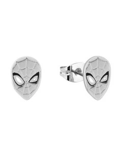 Couture Kingdom Sterling Silver Marvel Spiderman Stud Earrings 10mm Pair Silver