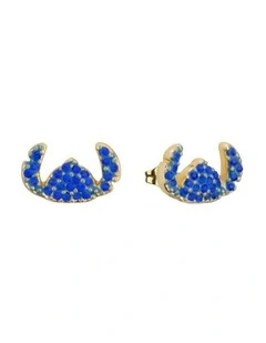 Couture Kingdom Disney Lilo & Stitch Crystal Silhouette Stud Earrings Gold