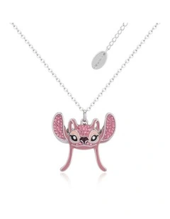 Couture Kingdom Disney Lilo and Stitch Crystal Angel Necklace 52cm Silver