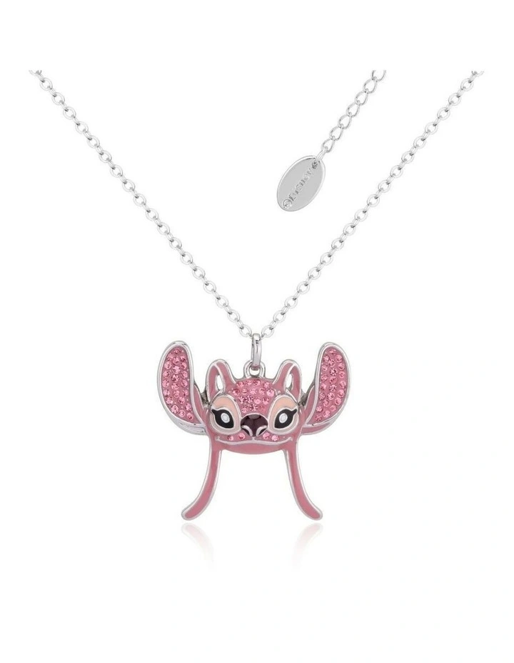 Couture Kingdom Disney Lilo and Stitch Crystal Angel Necklace 52cm Silver image 1