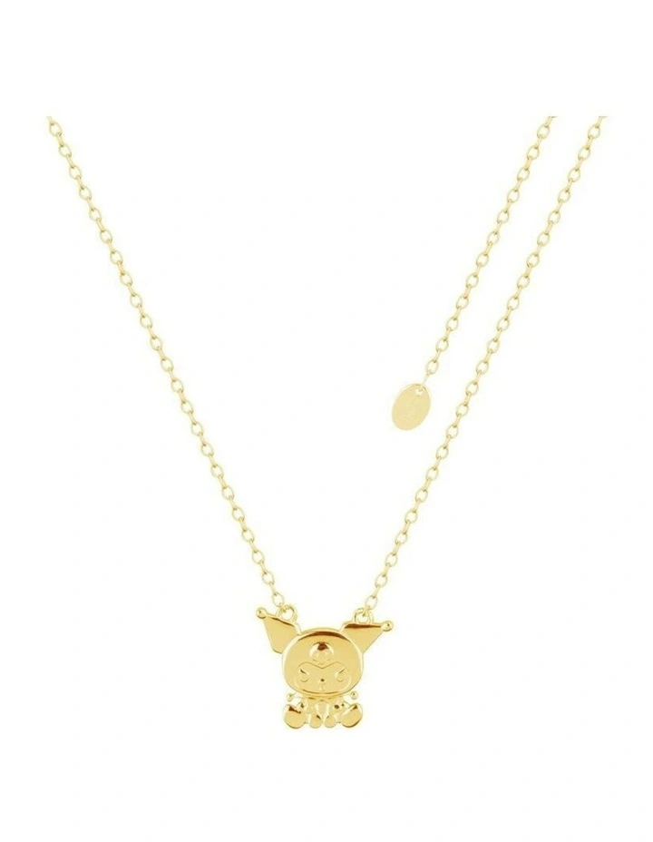Couture Kingdom Sanrio Precious Metal Kuromi Women Fashion Necklace 45cm Gold image 1