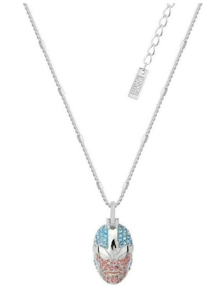 Couture Kingdom Marvel Thanos Womens Fashion Jewellery Crystal Necklace Silver image 1