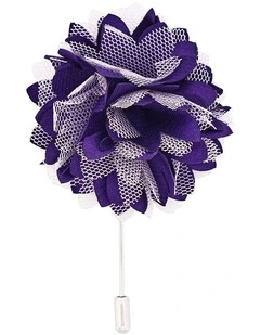 Purple Flower Lapel Pin