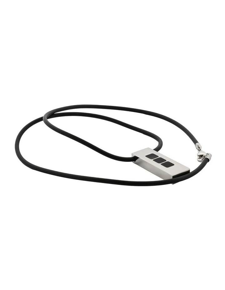 Stainless Steel Black Pendant Chain image 4