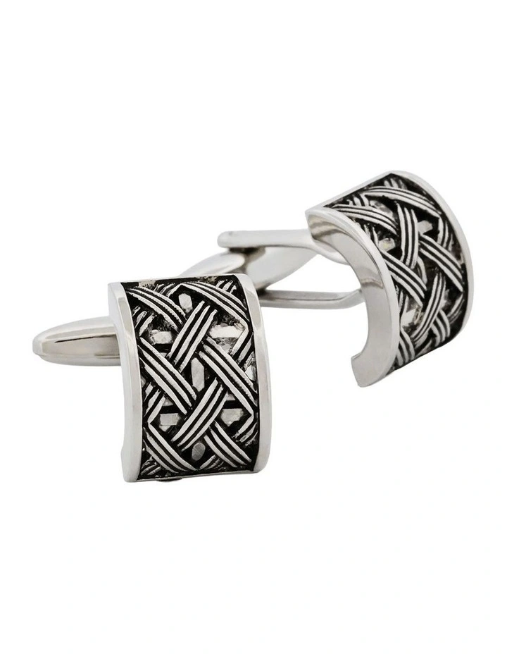 Antique Rhodium Cufflinks image 2