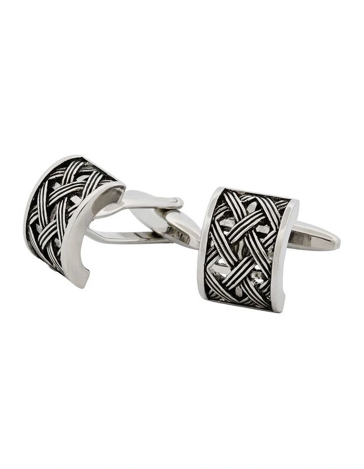 Antique Rhodium Cufflinks image 3