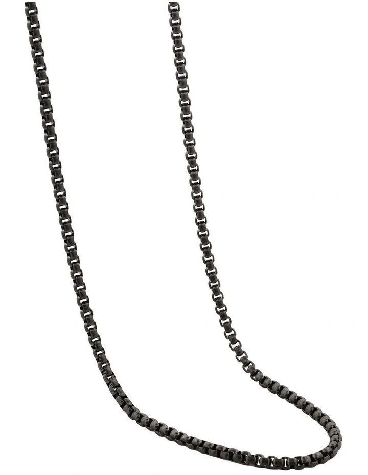 Ion plated Gun Metal Stainless Steel Neck Rolo Neck Chain image 3