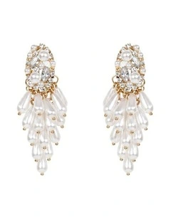 Opaline Pearl Statement Earrings