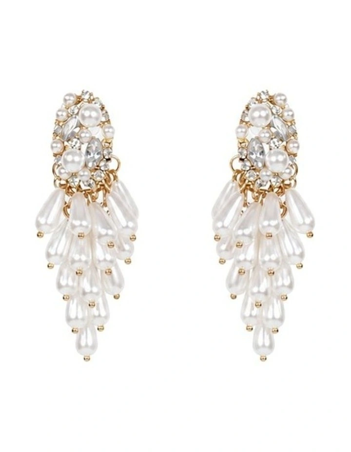 Opaline Pearl Statement Earrings image 1