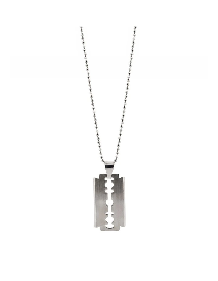 Stainless Steel Razor Blade Pendant image 1