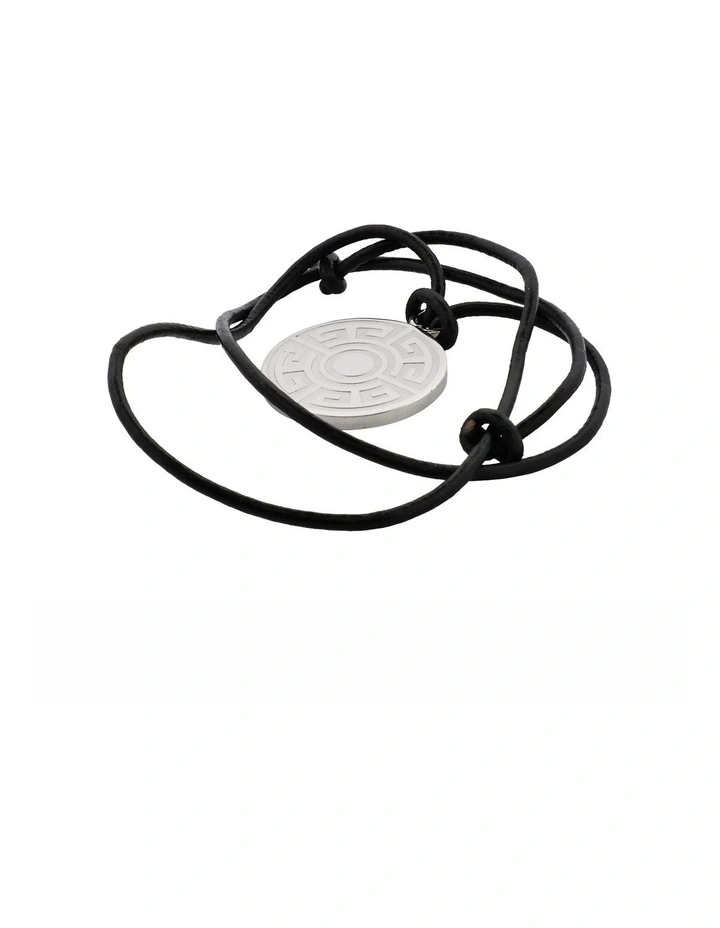 Cudworth Stainless Steel Greek Key Pendant image 2