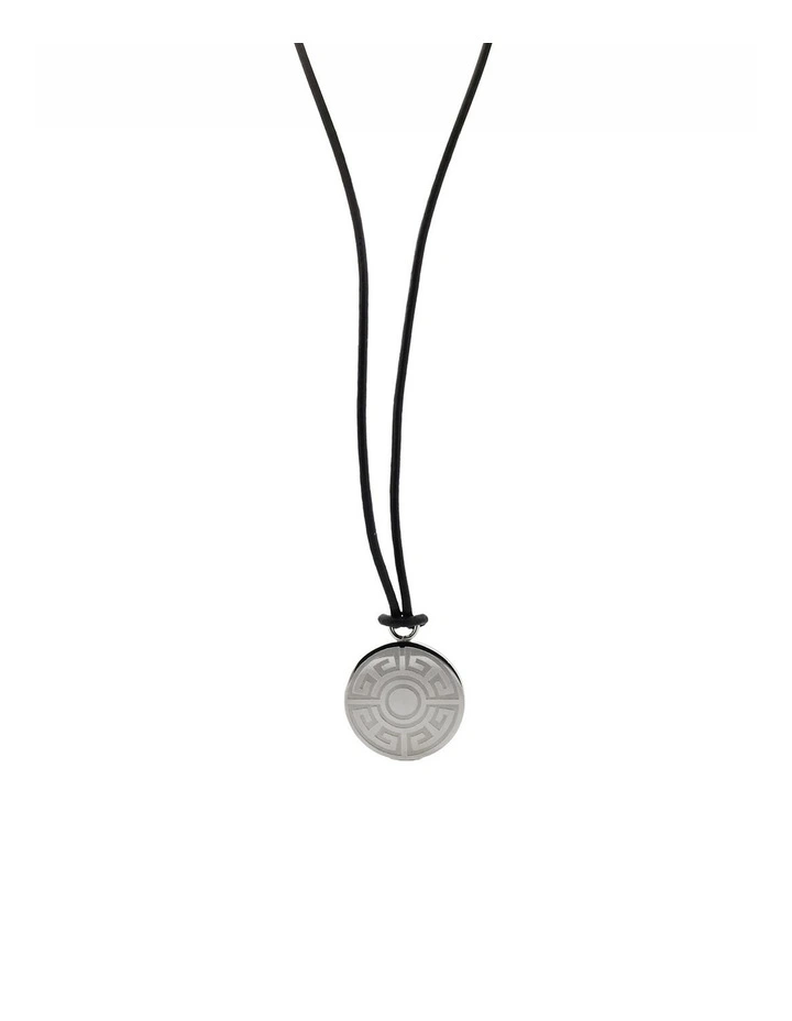 Cudworth Stainless Steel Greek Key Pendant image 3