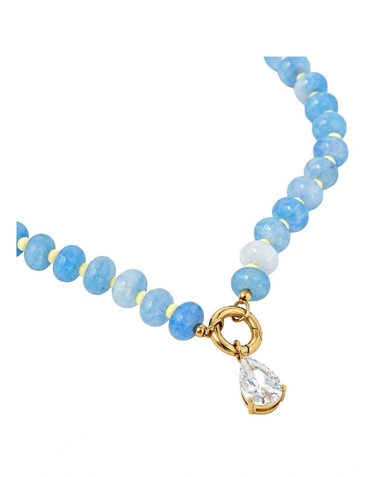 Neela Beaded Crystal Teardrop Pendant image 3
