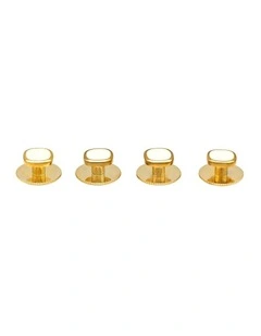 Gold with white insert Screw stud (pack of 4)
