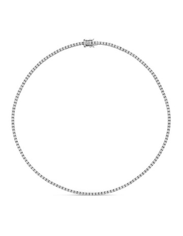 White Diamonds in Premium Silver Rhodium Plate colour