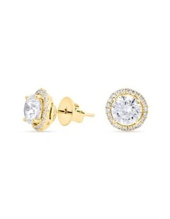 Halo Double Stud Earrings