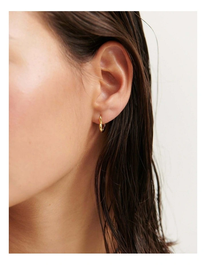 Piccolo Small Heart 18K Gold Plated Earrings image 4