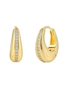 Dainty Hoop Earrings - 18K Gold Plated