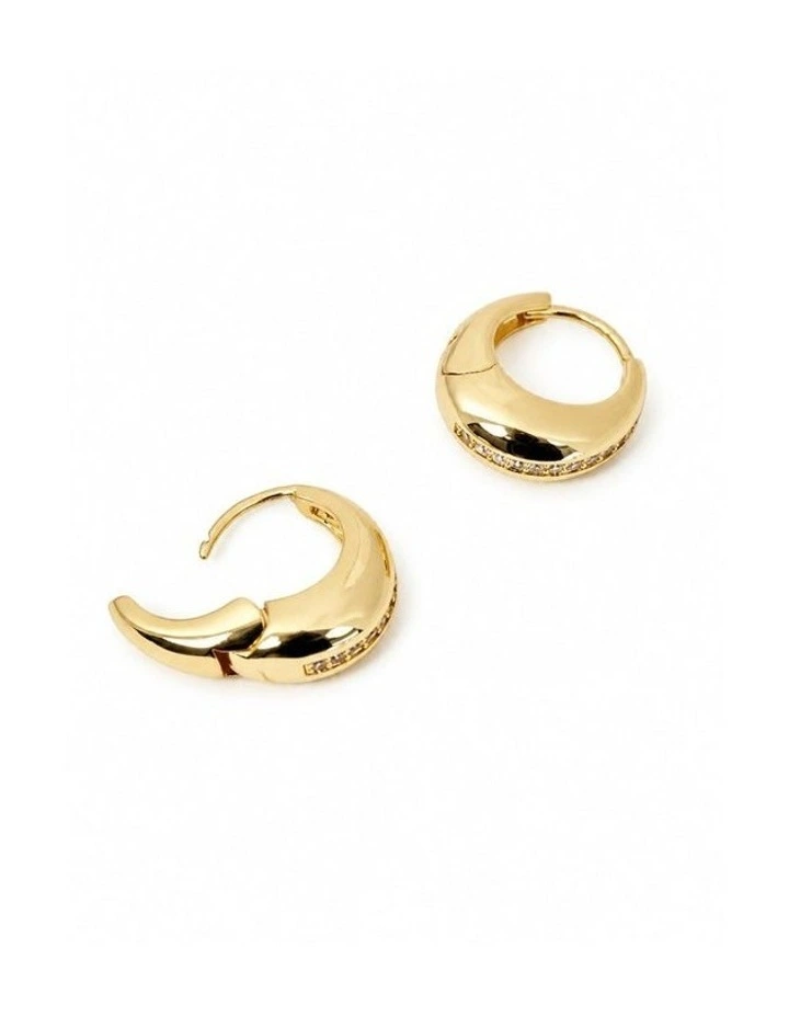 Dainty Hoop Earrings - 18K Gold Plated image 3