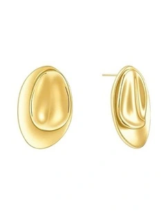 Sade Pebble Earrings - 18k Gold Plated