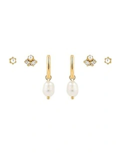 Venus Gold Plated Stacker Earring Set - 18k Gold Plated