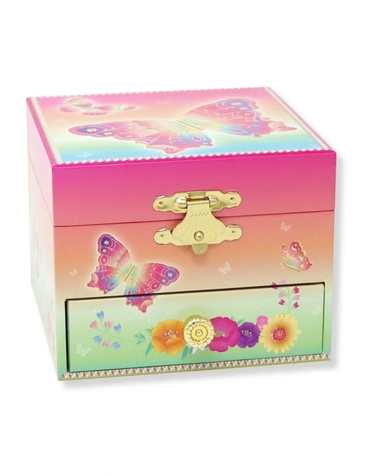 Rainbow Butterfly Small Musical Jewellery Box image 3