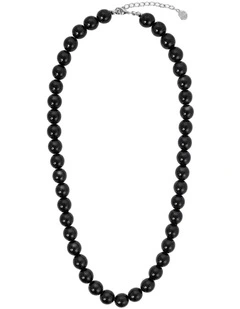 Talia Beaded Necklace - Black