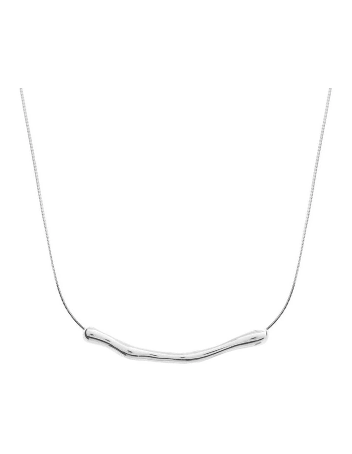 Chrome Rope Sterling Silver Plated Necklace image 1