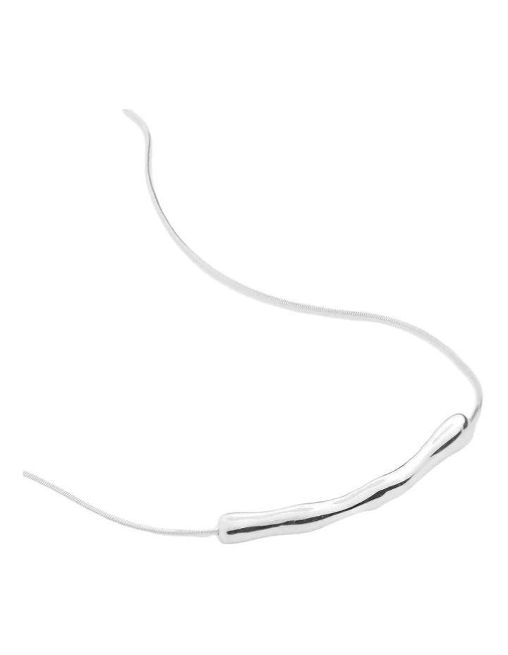 Chrome Rope Sterling Silver Plated Necklace image 3
