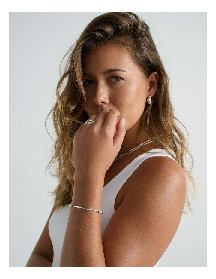 Chrome Sterling Silver Plated Bracelet image 2