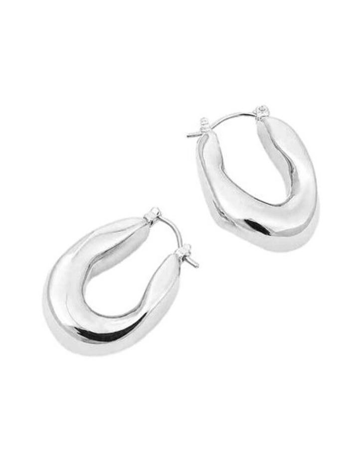 Lea Wavy Earrings in Sterling Silver Plated image 3